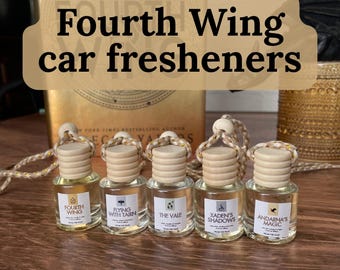 Fourth Wing Car Diffuser | Pick One | Car Air Freshener | Bookish Gifts