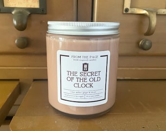 Secret of the Old Clock | Book Inspired Candle (cedar, amber, clover, ginger)