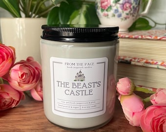 The Beast's Castle | Book Inspired Candle | Bookworm Gift | Spring candles | 8 oz soy candle