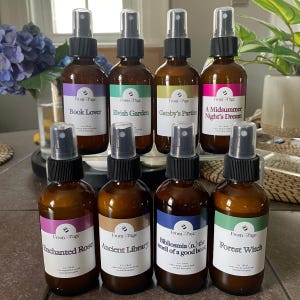Bookish Room & Linen Spray | 4 oz | Book Inspired room sprays | Reader Gift | Housewarming Gift