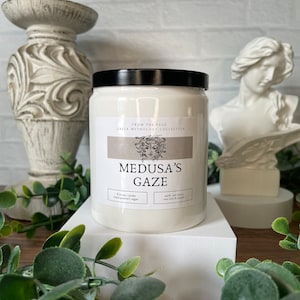 Medusa's Gaze | Greek Mythology Inspired Candle | Myths | 8 oz soy candle