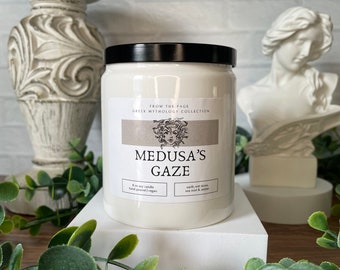 Medusa's Gaze | Greek Mythology Inspired Candle | Myths | 8 oz soy candle