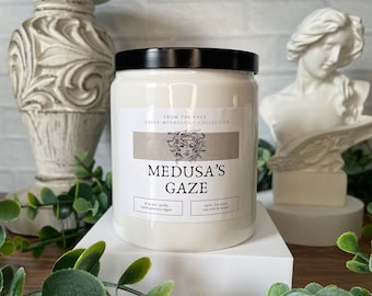 Medusa's Gaze | Greek Mythology Inspired Candle | Myths | 8 oz soy candle