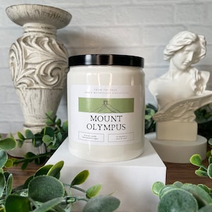 Mount Olympus | Greek Mythology Inspired Candle | Myths | 8 oz soy candle