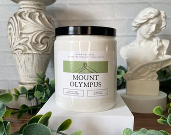 Mount Olympus | Greek Mythology Inspired Candle | Myths | 8 oz soy candle