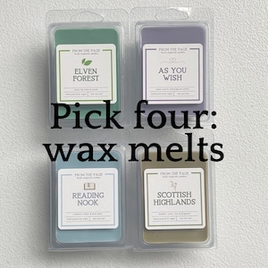 Pick Four Book Inspired Soy Wax Melts – Literary Themed Scents