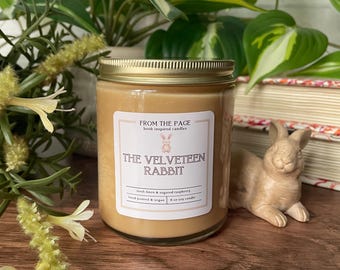 The Velveteen Rabbit | Book Inspired Candle | Bookworm Gift | Spring candles | 8 oz soy candle