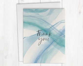 Thank You | Handmade Watercolor Greeting Card