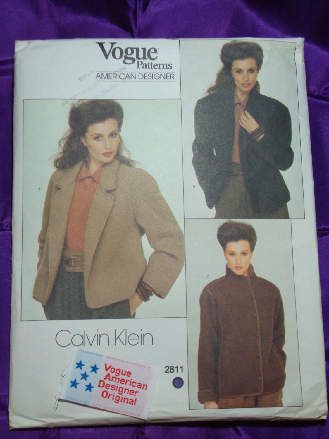 80s Calvin Klein Unlined Jacket Loose Fitting Above Hip Length - Etsy