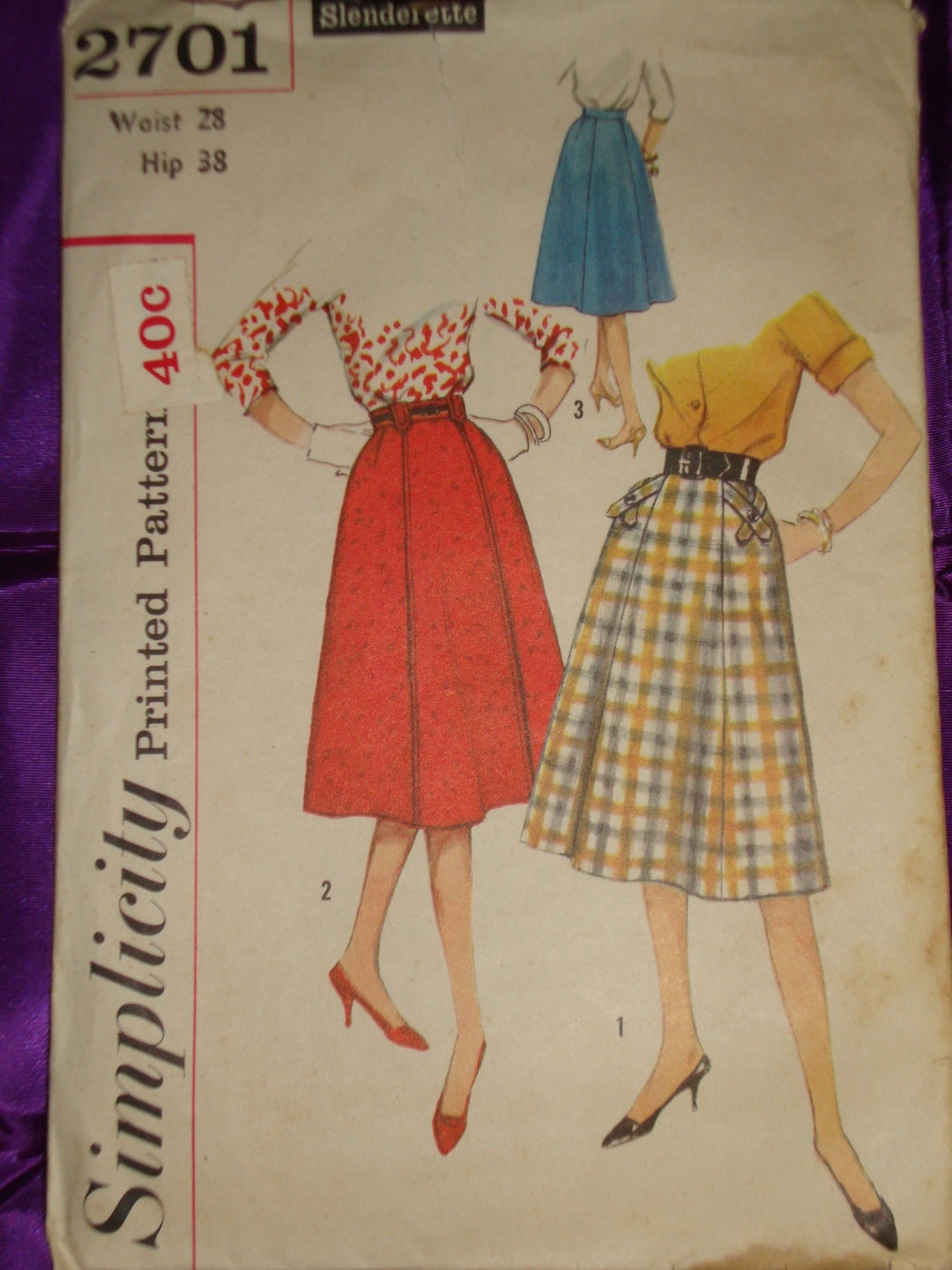 スカート Burmula / GORED FLARE SKIRT (STRIPE) 50s Six Gore Flared Skirt in 3 Views Crossed Tab Trim Option