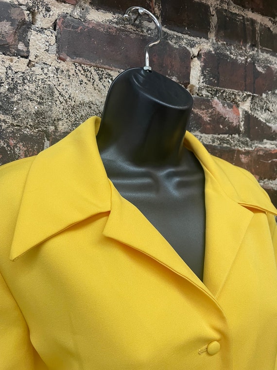 1970s Yellow Plaid Maxi Dress. 70s Shirtwaist Dre… - image 4