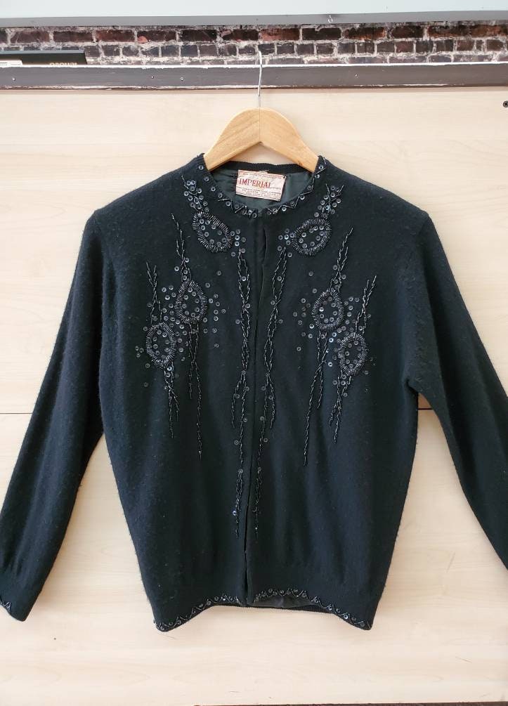 dressy black cardigan sweater