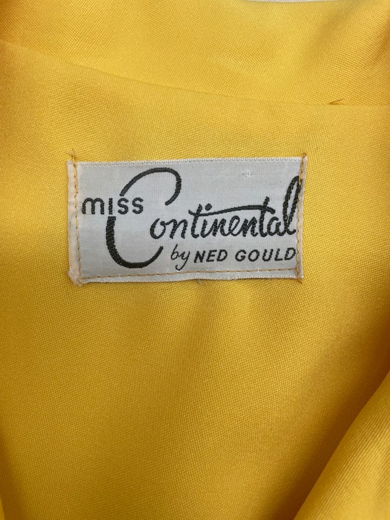 1970s Yellow Plaid Maxi Dress. 70s Shirtwaist Dre… - image 9