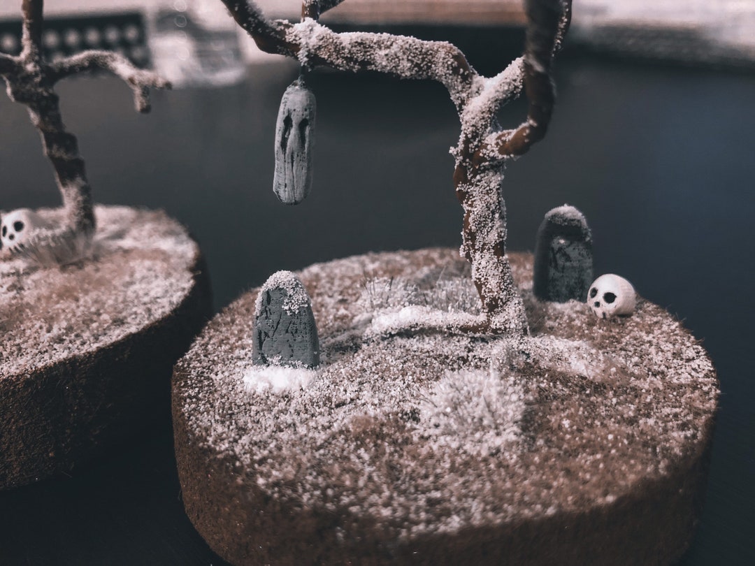 Cemetery Ornaments, Cemetery Diorama, Gothic Ornament Etsy