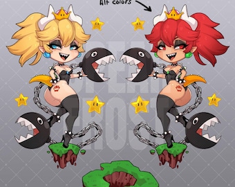 Bowsette acrylic standee