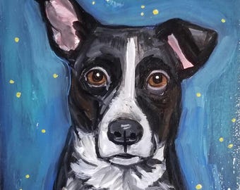Acrylic on Canvas Pet Portrait