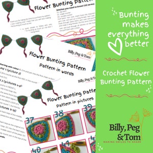 Pattern: Crochet Flower Bunting