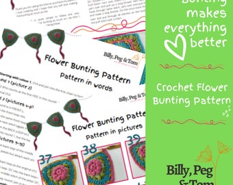 Pattern: Crochet Flower Bunting