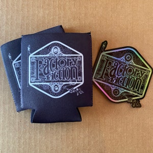 Factory Fiction Fan Pack - 2 Koozies and Holographic Sticker