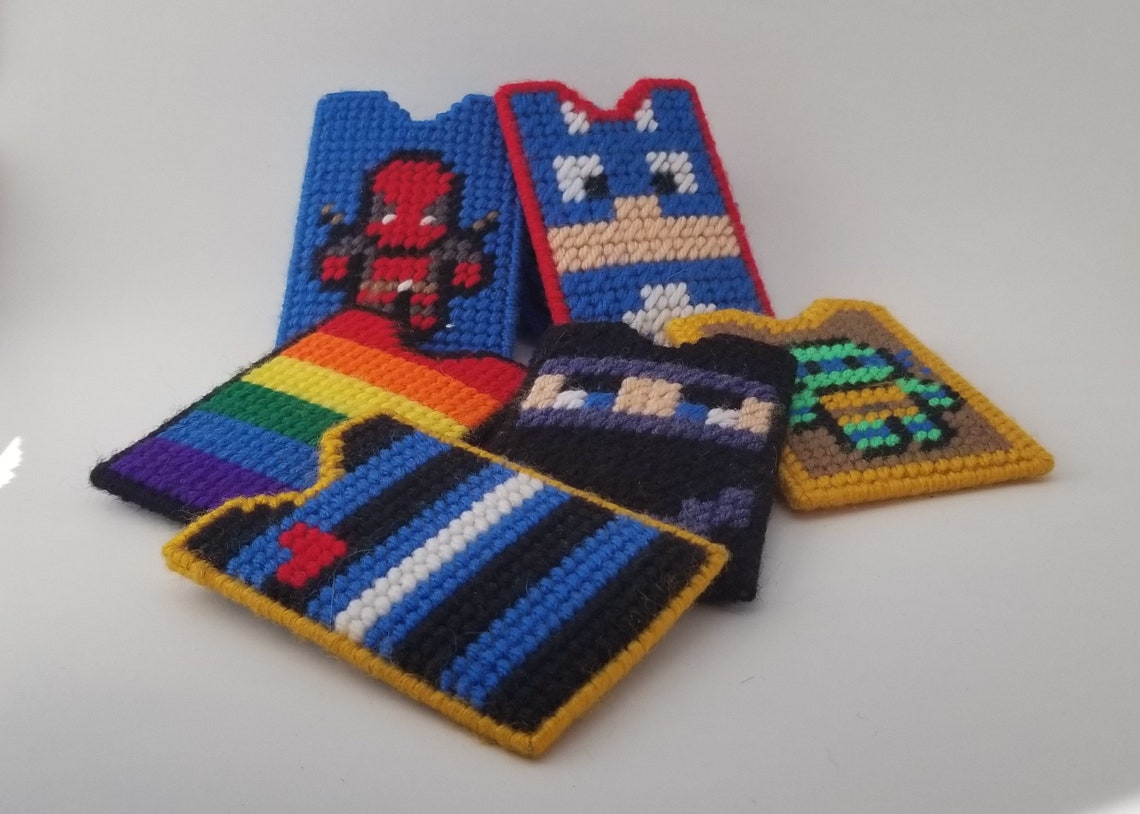 Gift Card Holder/Plastic Canvas Gift Card Holder Etsy