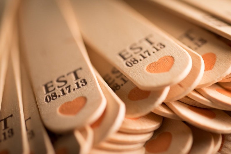 Personalized Wedding Program Fan Handles Upgrade Printed Etsy