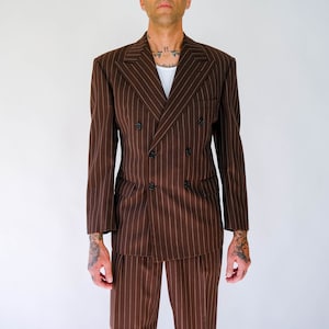 Polo Ralph Lauren double-breasted pinstriped suit - Blue