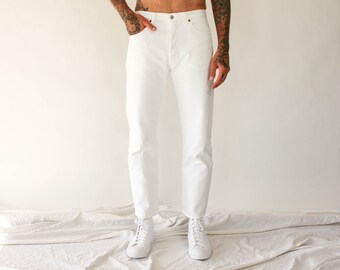 White Levis 501 | Etsy UK