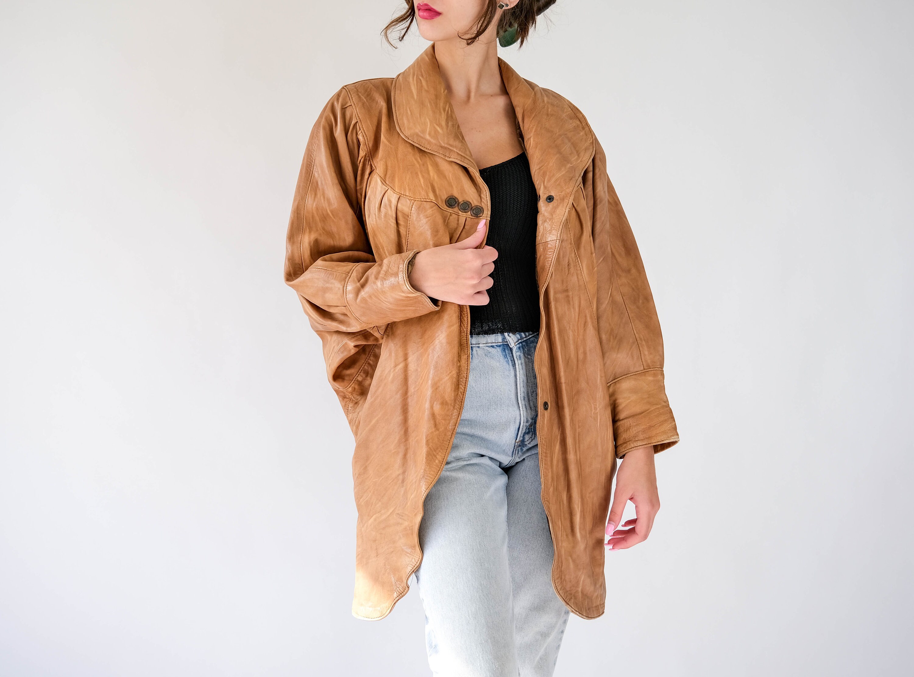 Ysl Leather Jackets - Etsy