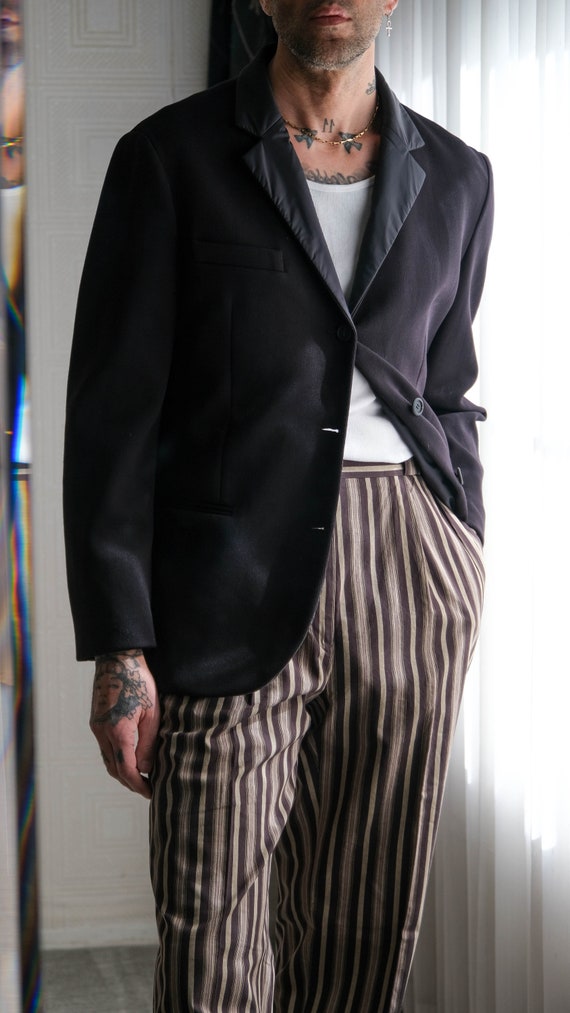 アウターその他 GIORGIO ARMANI Woman Blazer Black 3SHCR02JT03X6 PZ01 Giorgio Armani Stretch Wool Relaxed Blazer | Neiman Marcus