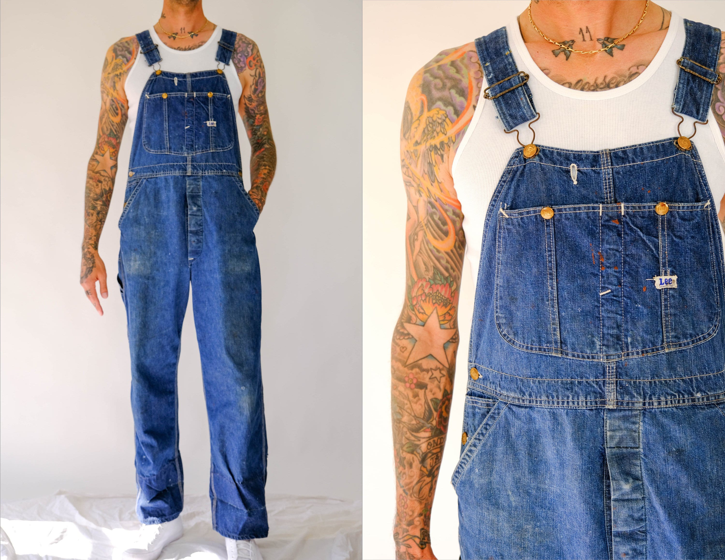 1930s Pella Chore Coat Coveralls  Rare Denim Workwear – Mad Van Antiques