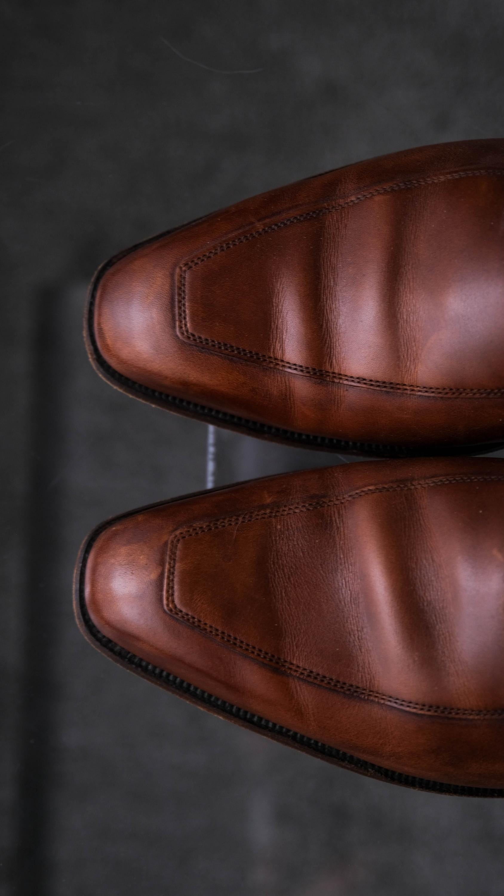 CROCKETT & JONES for Barneys New York Merton Cognac Leather Penny