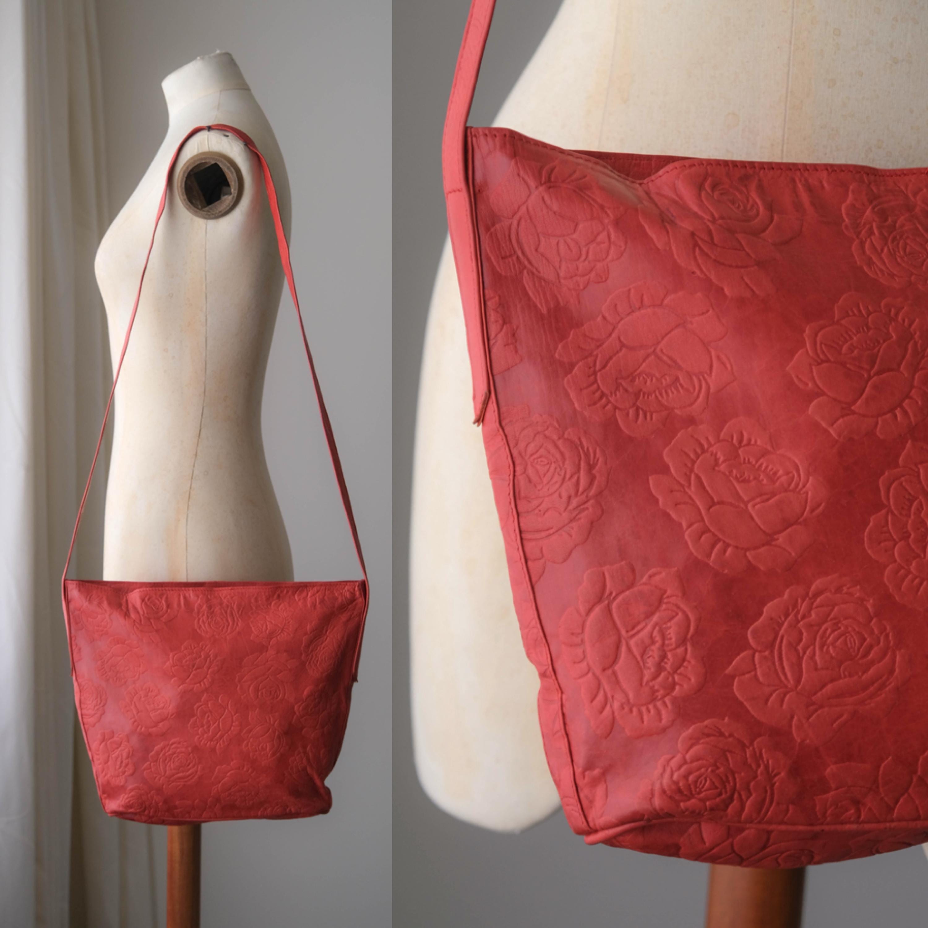 90's Italian Leather Handbag - Etsy