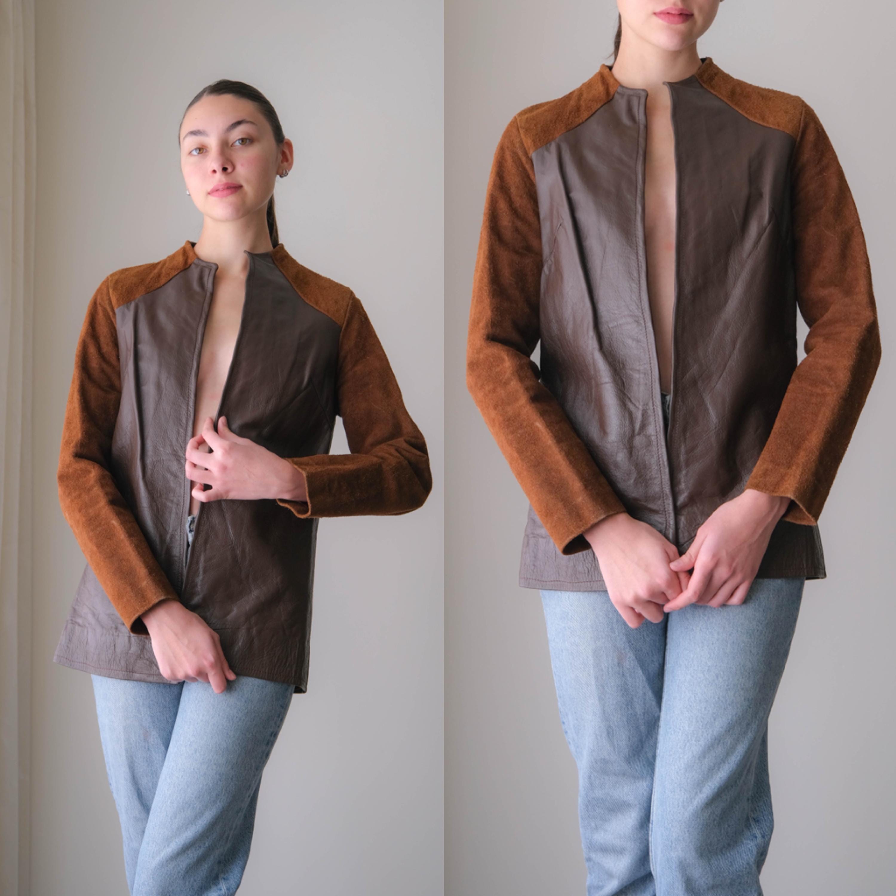 60s Collarless Coat - Etsy