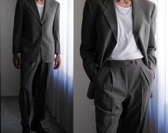 ヴィンテージ Giorgio Armani ダークグレー スーツ Vintage 90s GIORGIO ARMANI Le Collezioni para Saks Fifth Avenue