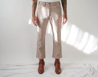 Vintage 70s LEVIS 517 Gray Dacron Sta-prest Bootcut Pants Made in