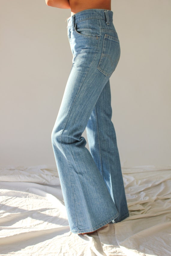 Vintage 70s Levis 684 Orange Tab High Waisted Bellbottom Jeans