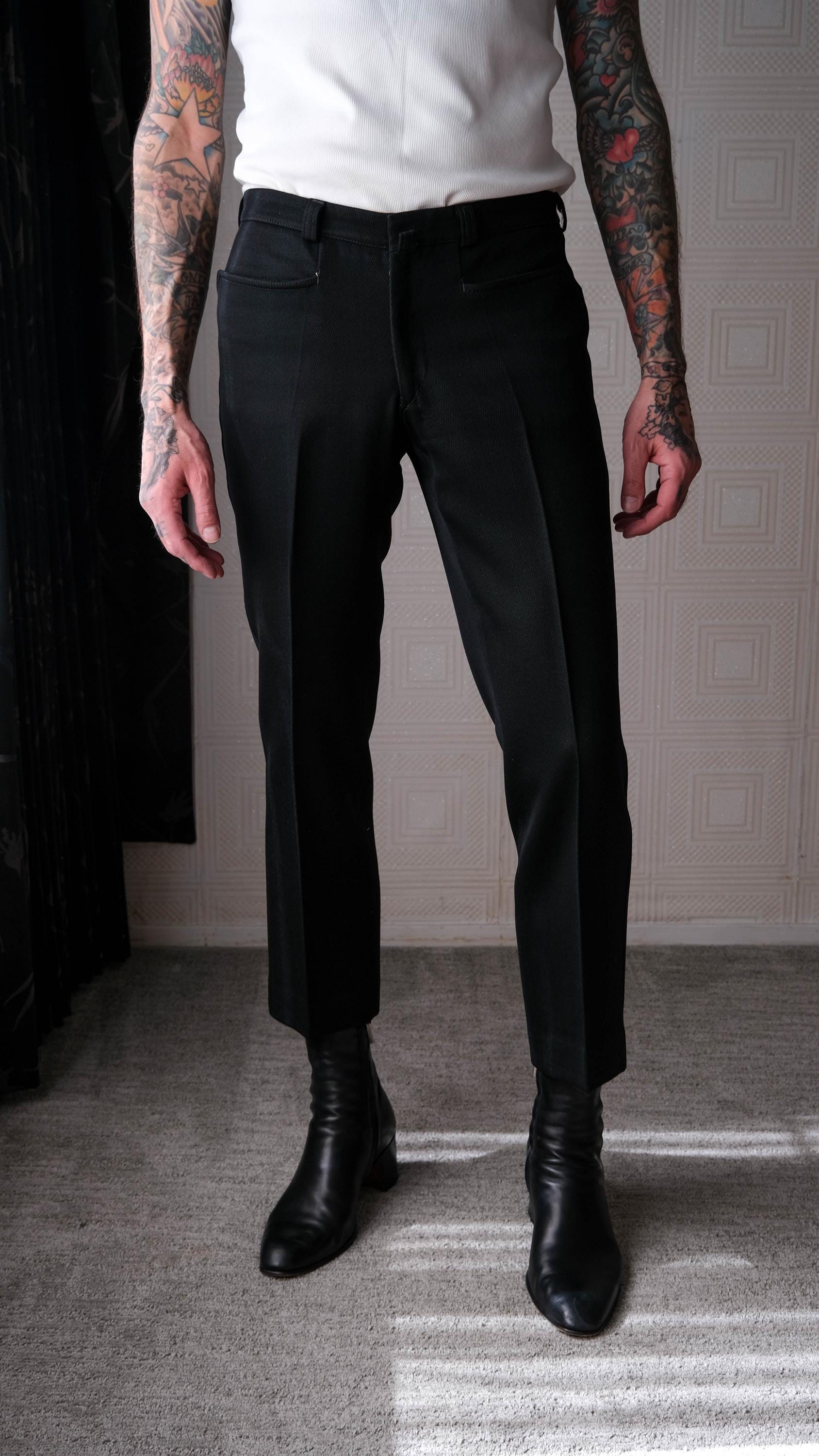Vintage 20s Formbestandig German Gabardine Pants W/ Round Talon