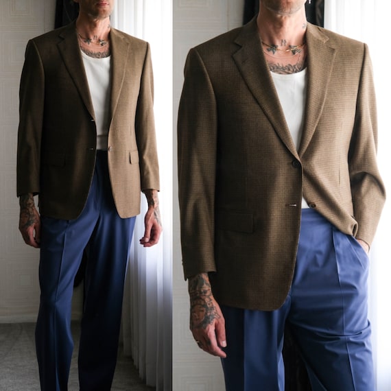 1980s Ermenegildo Zegna check bomber
