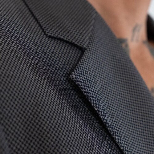 Vintage Giorgio Armani Collezioni Steel Gray & Black Micro Check Blazer | Made in Italy | Size 40R | 2000s shops Y2K Armani Designer Suit Jacket