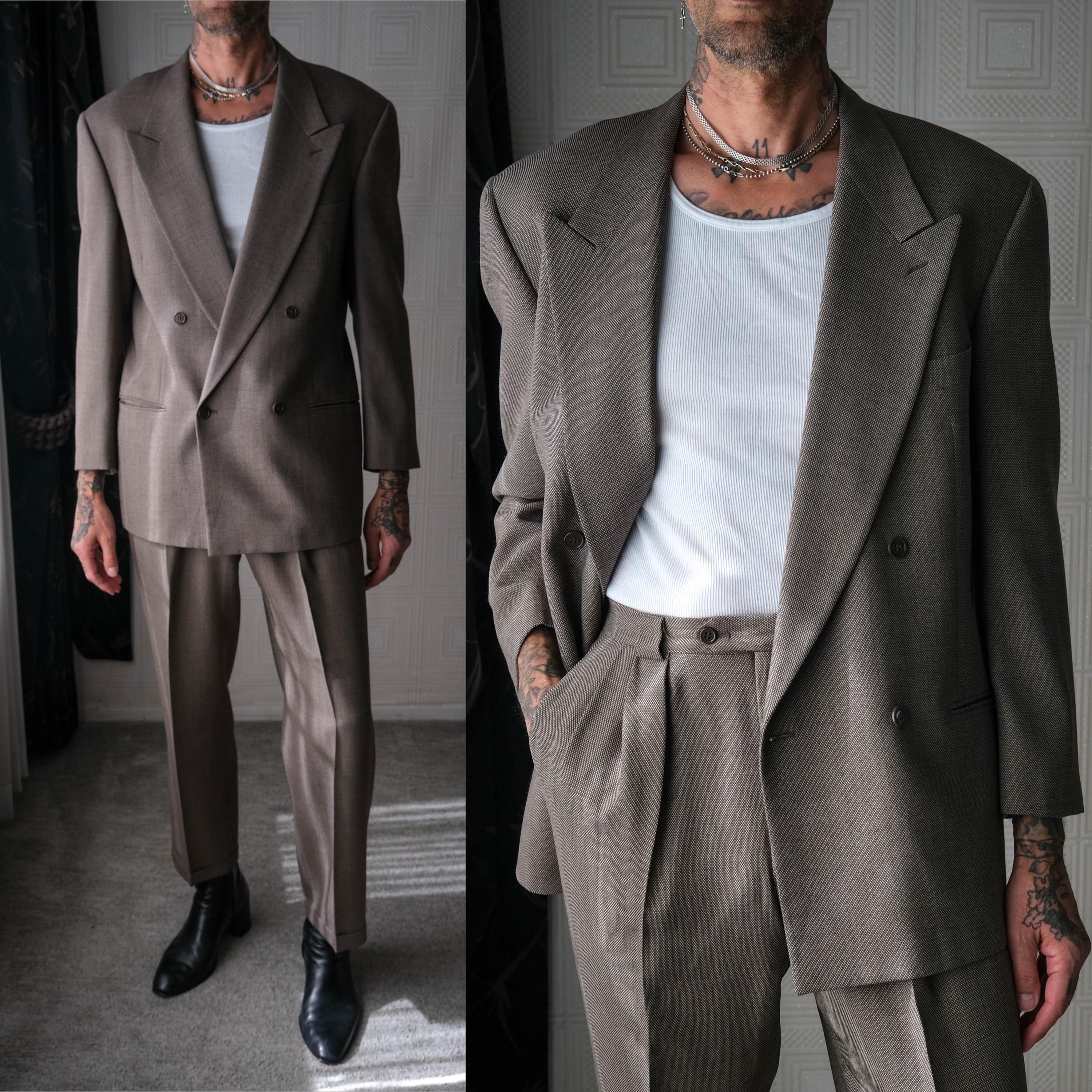 90s 80s Giorgio Armani ダブルスーツ セットアップ 90s 80s Giorgio Armani ダブルスーツ セットアップ