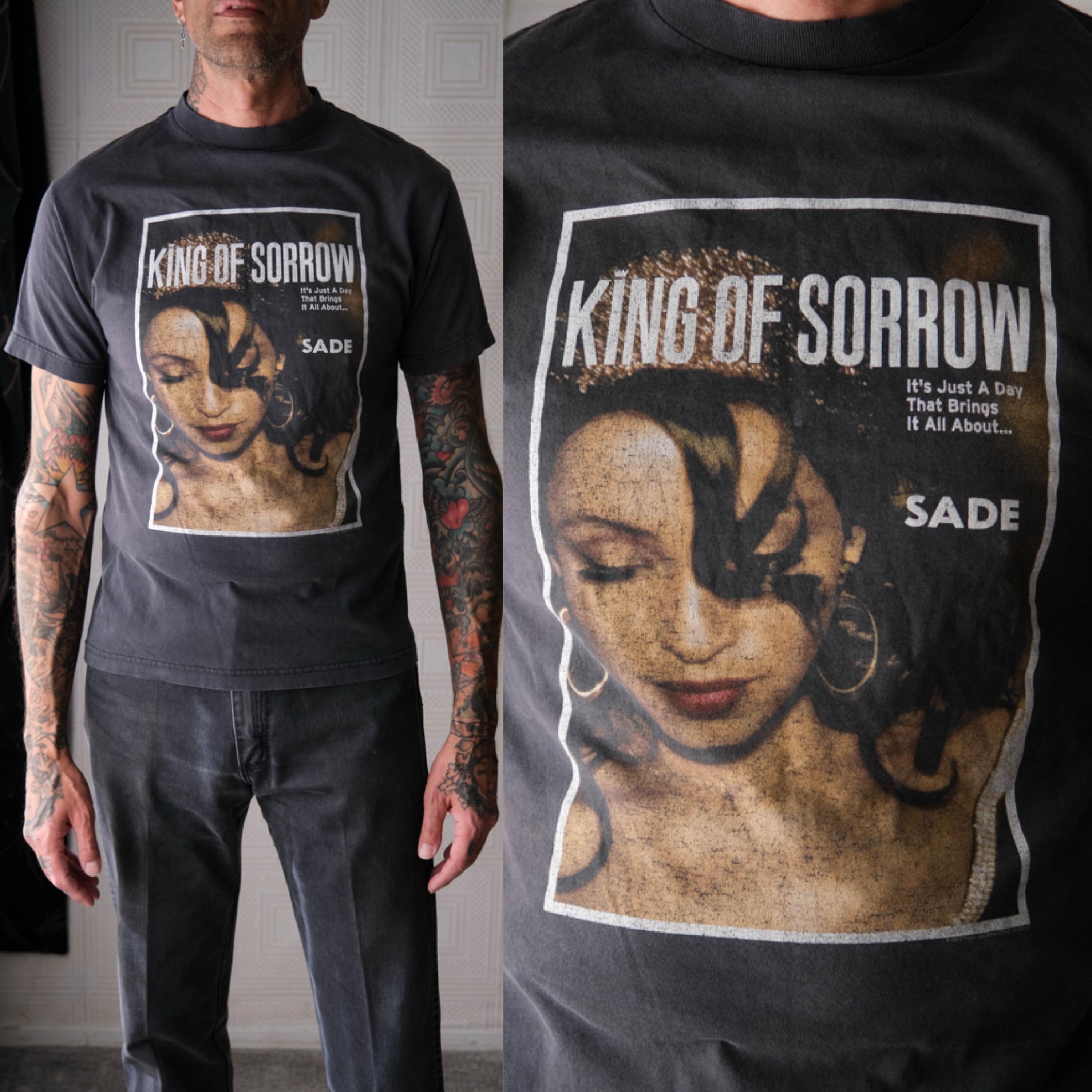 SADE シャーデー tシャツ 両面 USA製 XL キングオブソロー▲ 古着Tシャツ】音楽 01s SADE 