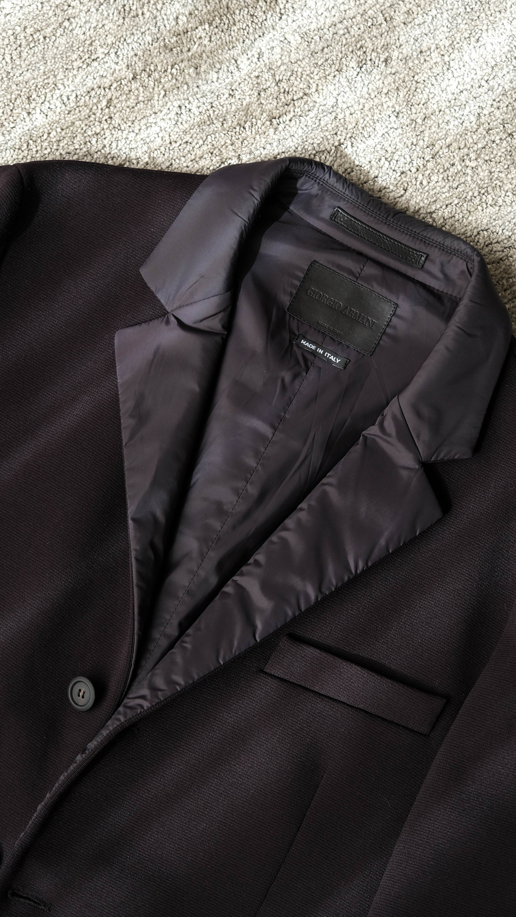GIORGIO ARMANI Black Stretch Unstructured Three Button Blazer W/ Satin  Windbreaker Lining | Made in Italy | 2000s Y2K ARMANI Designer Jacket - Etsy