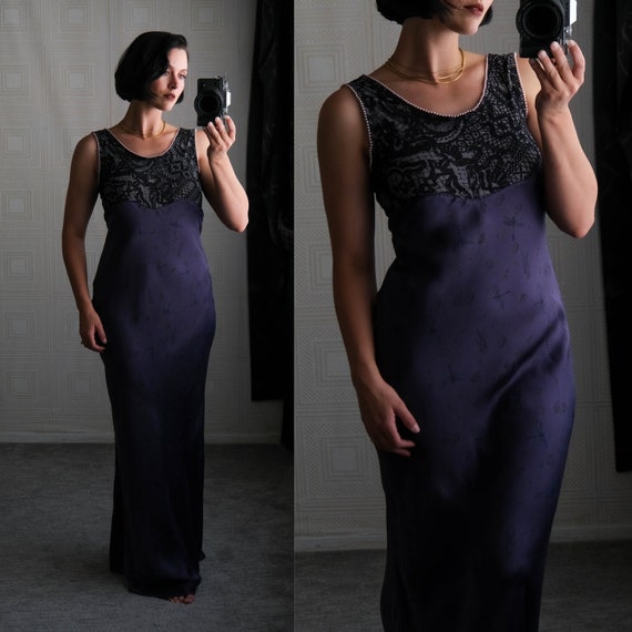 Vintage 90s VOYAGE Invest in the Original Midnight Silk Dragonfly  