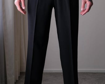Vintage 80s GIORGIO ARMANI Le Collezioni Black Tuxedo Double