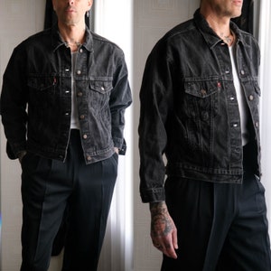 Vintage 80s LEVIS Black Washed Type 3 Denim Four Pocket Vintage 80s LEVIS Black Washed Type 3 Denim Four Pocket
