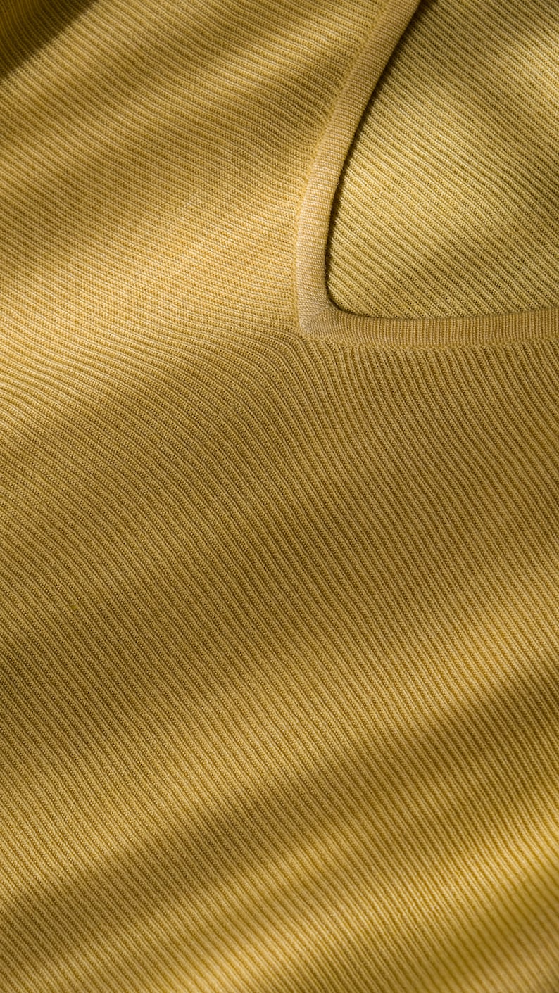 Vintage Diane Von Furstenberg Silk Assets Canary Yellow Textured Silk Split Dolman Sleeve Blouse 100% Silk Y2K DVF Designer Kimono Top image 8