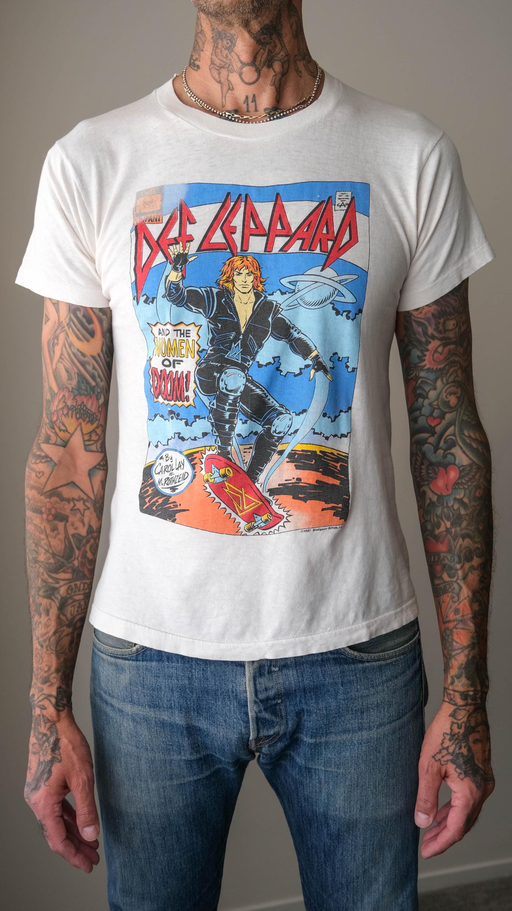 Vintage 80s DEF LEPPARD 1987 Hysteria Women of Doom Comic Book