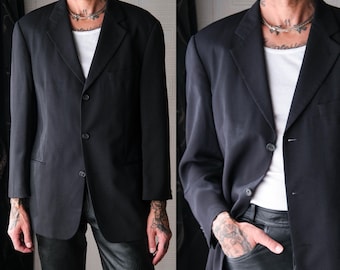 Vintage 90s HUGO BOSS for Neiman Marcus Einstein Sigma Gray