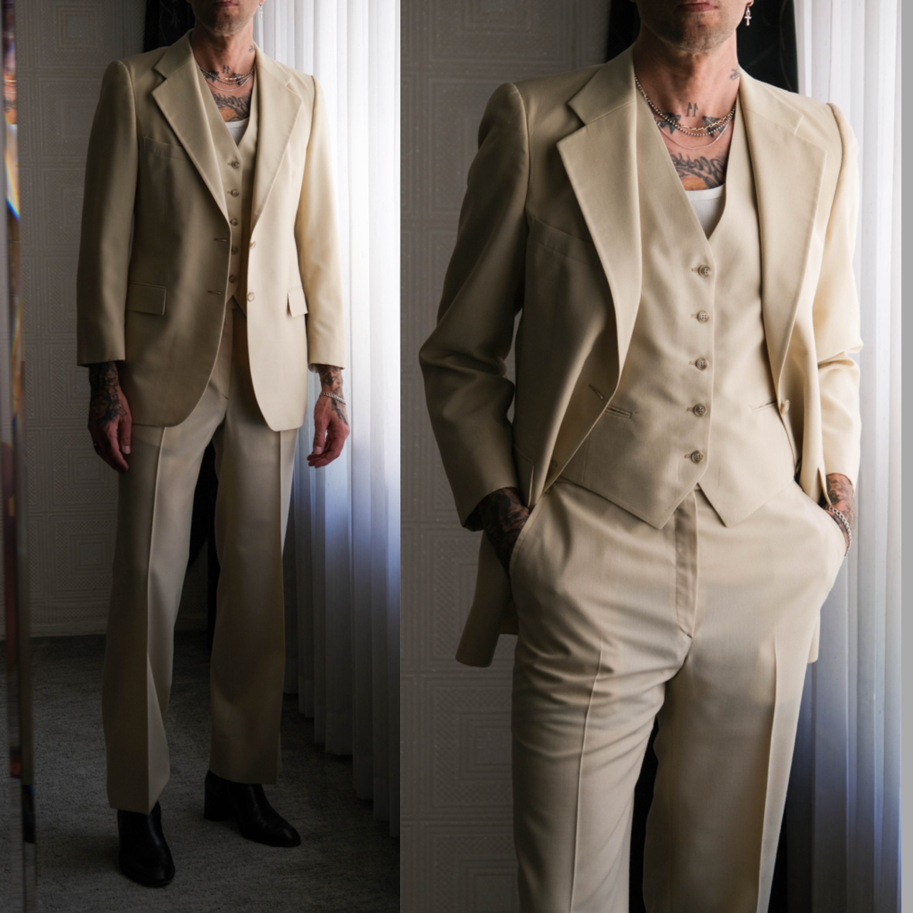 Ysl Three Piece Suit - Etsy