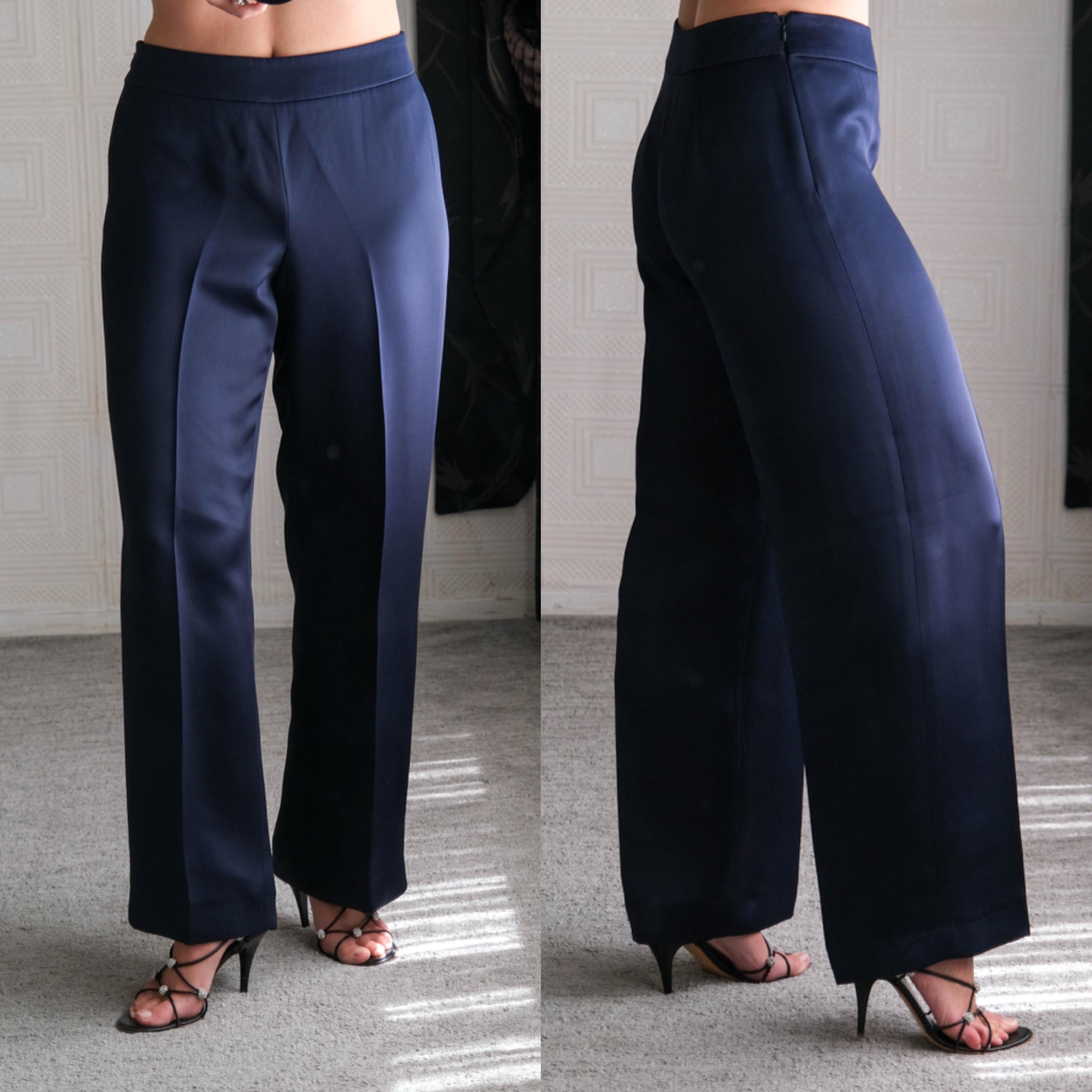 Giorgio Armani Silk Trousers - Etsy